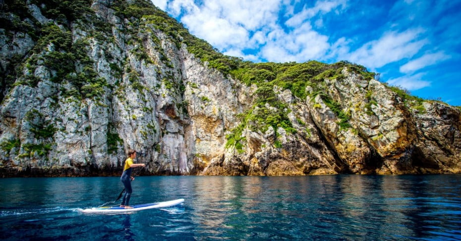 Northland Poor Knights Islands paddleboarder, New Zealand. 