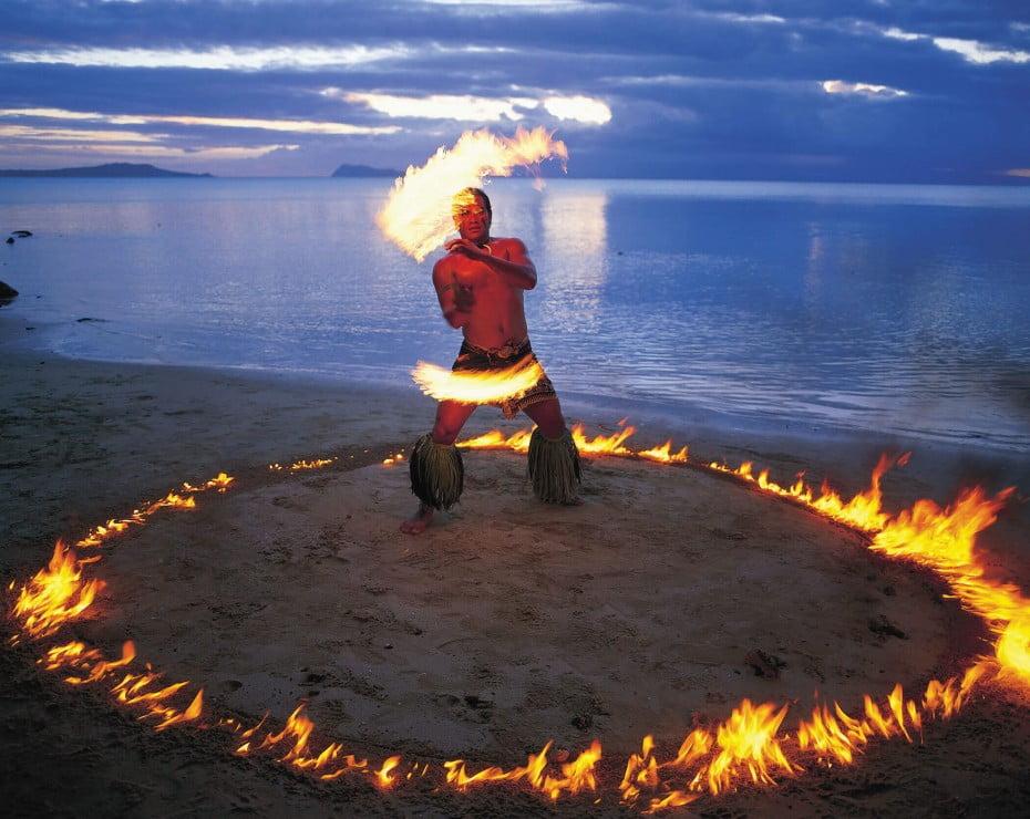 Fire dancing, Samoa. 