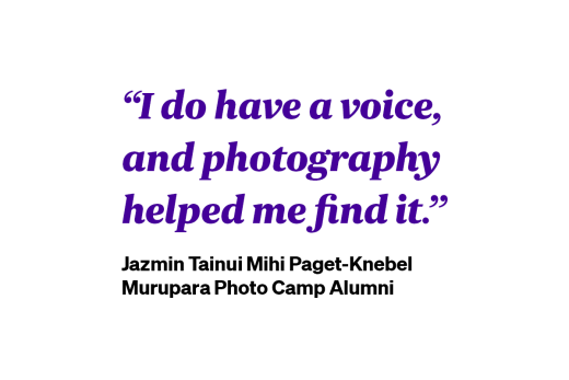 Murupara Photo Camp 2019 Alumni Quote.