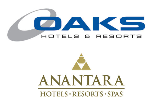 Oaks and Anantara logos.